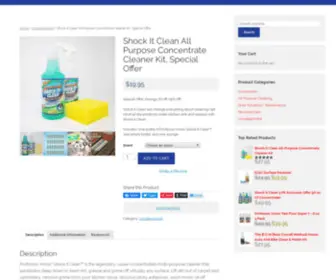 Buyshockitclean.com(Shock It Clean All Purpose Concentrate Cleaner Kit) Screenshot