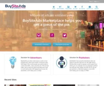 Buysiteads.com(Buy Ads) Screenshot