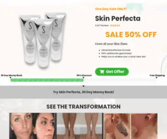 Buyskinperfecta.com(Fix Your Skin Imperfections Without Laser or Surgery Safe and Instantly) Screenshot