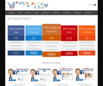 Buysmmshop.com(Our Popular Product) Screenshot