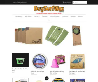 Buysurfwax.com.au(Create an Ecommerce Website and Sell Online) Screenshot