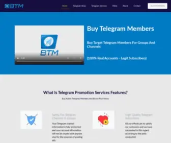 Buytelegrammember.net(Buy Telegram Members (10% Free)) Screenshot