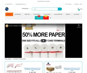 Buythermalpaper.com(BuyRegisterRolls® Premium Quality Paper) Screenshot