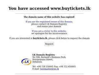 Buytickets.lk Screenshot