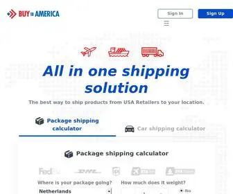 Buytoamerica.com(International shipping company) Screenshot