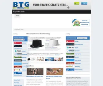BuytrafficGuide.com(The Buy Traffic Guide) Screenshot