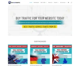 Buyusatraffic.com(Buy Targeted USA Traffic Online) Screenshot