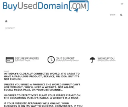 BuyusedDomains.com(Domain Shop) Screenshot