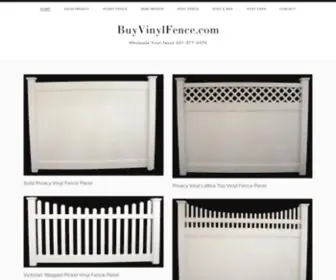 Buyvinylfence.com(DIRECT FENCE Wholesale Vinyl Fence) Screenshot