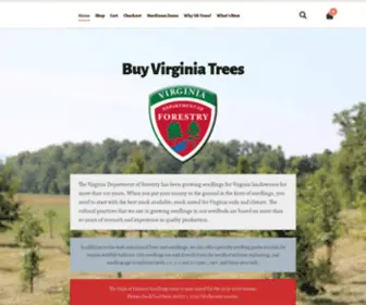 Buyvirginiatrees.com(Shop Online with the Virginia Department of Forestry) Screenshot