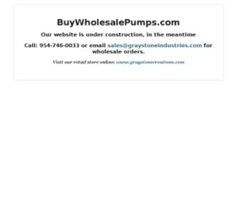 Buywholesalepumps.com(Wholesale Submersible water pumps) Screenshot