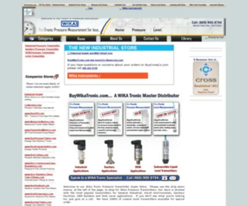 Buywikatronic.com(Pressure Transmitters) Screenshot