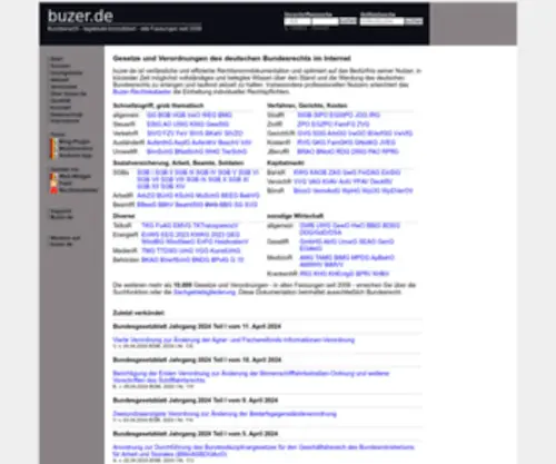 Buzer.de(Gesetze in Deutschland) Screenshot