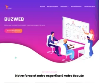 Buzweb.fr(Buzweb est une agence web spécialisée dans la digitalisation de votre entreprise) Screenshot