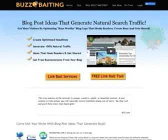 Buzzbaiting.com(Blog Post Ideas) Screenshot