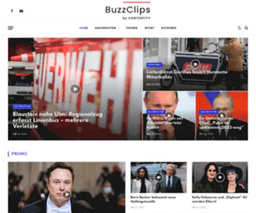 Buzzclips.de(Homepage) Screenshot
