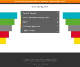 Buzzequity.com(Buzz Equity) Screenshot