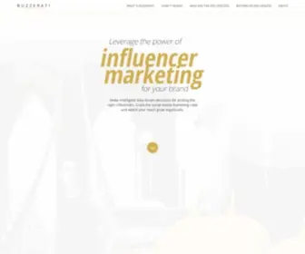 Buzzerati.com(Influencer marketing platform) Screenshot