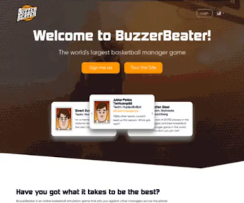 Buzzerbeater.com(De Grootste Basketball Manager Game Ter Wereld) Screenshot