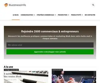 Buzznessinfo.com(Le guide pour créer et développer votre business) Screenshot