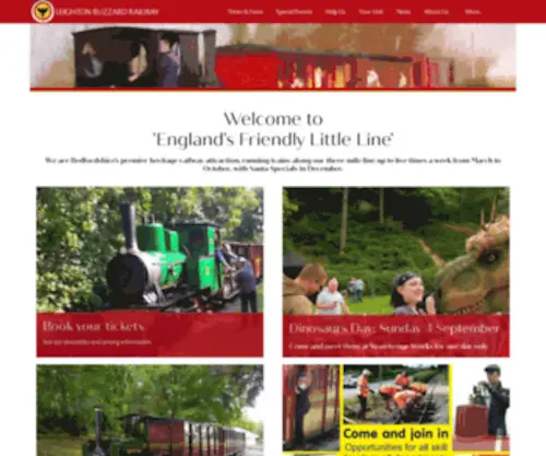 Buzzrail.co.uk(The Leighton Buzzard Railway) Screenshot