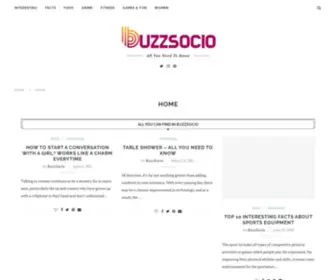 Buzzsocio.com(Innovation Creativity Curiosity) Screenshot