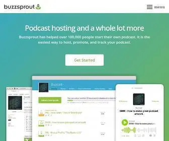 Buzzsprout.com(Free Podcast Hosting) Screenshot