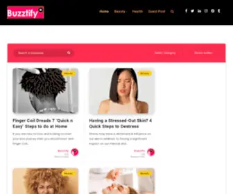 Buzztify.com(Healthcare Beauty Technology Zine) Screenshot