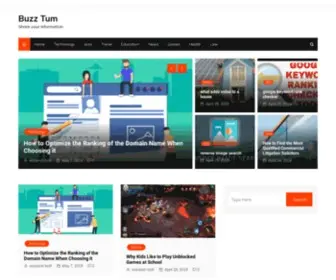 Buzztum.com(Free Guest Posting Website) Screenshot