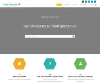 Buzztutor.com(Buzztutor Questions and Answers by Category Buzztutor) Screenshot