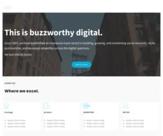 Buzzworthydigital.com(We build and monetize social networks) Screenshot