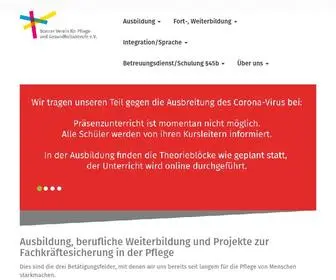 BV-PG.de(Ausbildung und berufliche Weiterbildung in der Pflege in Bonn) Screenshot