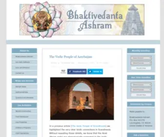 Bvashram.org(Bhaktivedanta Ashram) Screenshot