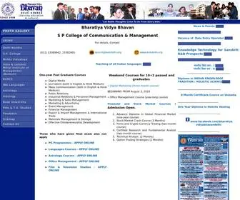 BVbdelhi.org(Serving education in Education Management Yoga Astrology Language diploma) Screenshot