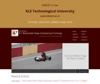 BVB.edu(Bhoomaraddi College of Engineering and Technology) Screenshot