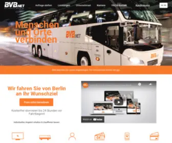 BVB.net(Busvermietung und Busreisen in Berlin) Screenshot