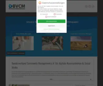 BVCM.org(Bundesverband Community Management) Screenshot