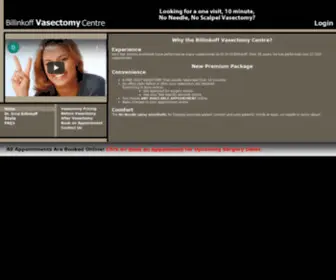 BVC.mb.ca(Billinkoff Vasectomy Centre) Screenshot