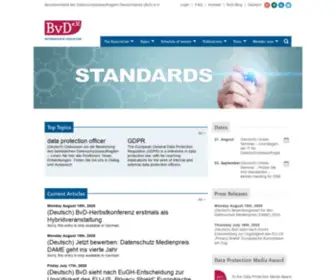 BVdnet.de(Berufsverband der Datenschutzbeauftragten Deutschlands (BvD) e.V) Screenshot