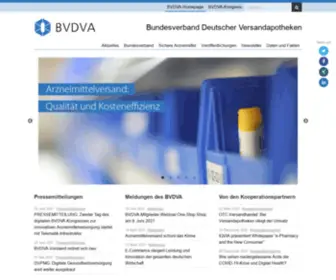 BVdva.de(Der Bundesverband Deutscher Versandapotheken (BVDVA)) Screenshot