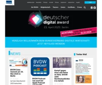 BVDW.org(Bundesverband Digitale Wirtschaft (BVDW) e.V) Screenshot
