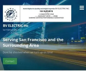 Bvelectricinc.com(San Francisco Bay Area) Screenshot