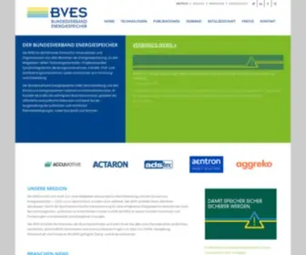 Bves.de(BUNDESVERBAND ENERGIESPEICHER) Screenshot