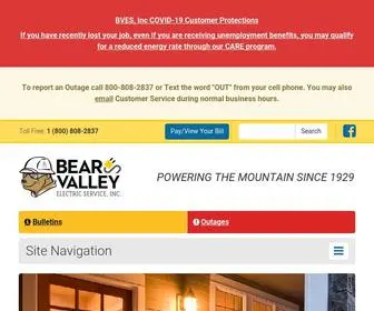 Bvesinc.com(Bear Valley Electric Service) Screenshot