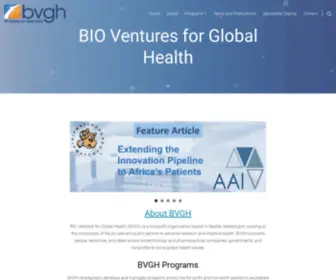 BVGH.org(BIO Ventures for Global Health) Screenshot