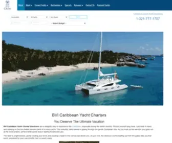 Bvisail.com(British Virgin Islands and Caribbean Yacht Charters) Screenshot