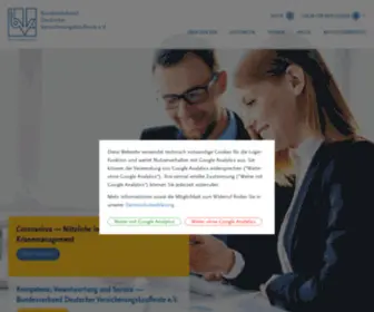 BVK.de(Der Bundesverband Deutscher Versicherungskaufleute e. V. (BVK)) Screenshot
