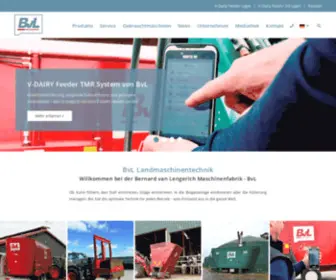 BVL-Farmtechnology.com(Die BvL Maschinenfabrik) Screenshot