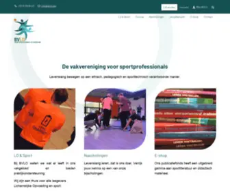 Bvlo.be(Bond voor lichamelijke opvoeding) Screenshot