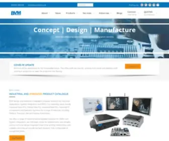 BVM.co.uk(UK based Systems Integrator and Industrial PC supplier) Screenshot